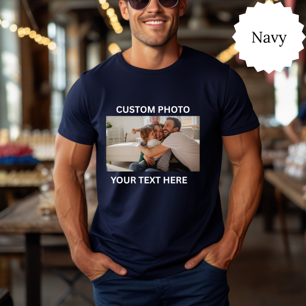 Custom Image T-Shirt, Sweatshirt with Your Photo & Text | Personalized Shirt for Mom, Dad | Custom Logo or Picture Tee | Unique Gift Idea