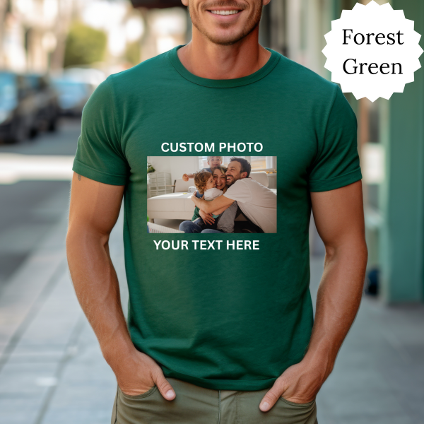 Custom Image T-Shirt, Sweatshirt with Your Photo & Text | Personalized Shirt for Mom, Dad | Custom Logo or Picture Tee | Unique Gift Idea