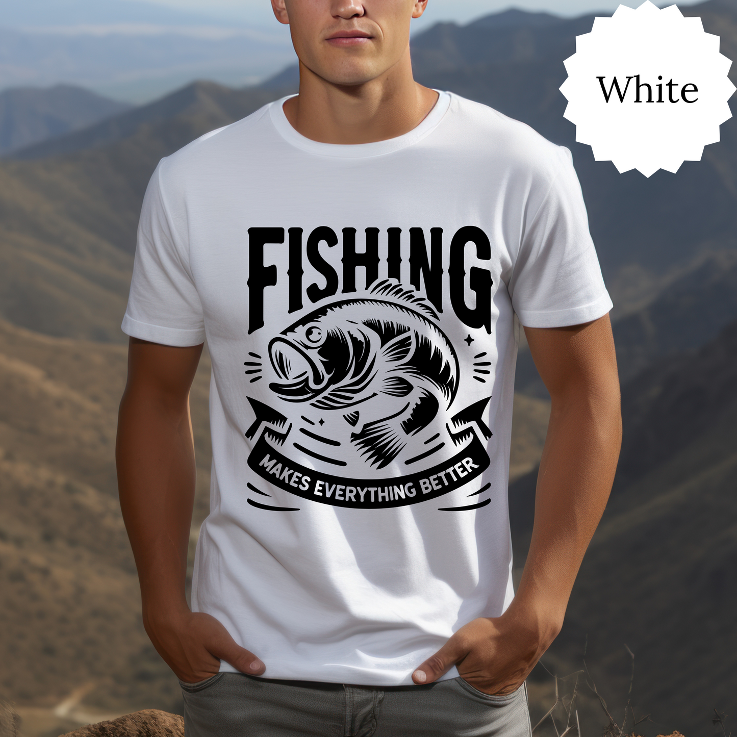 Fishing T-Shirt, Sweatshirt | Funny Fishing Shirt for Men | Fisherman Graphic Tee | Fisherman Gift for Dad, Husband, Brother