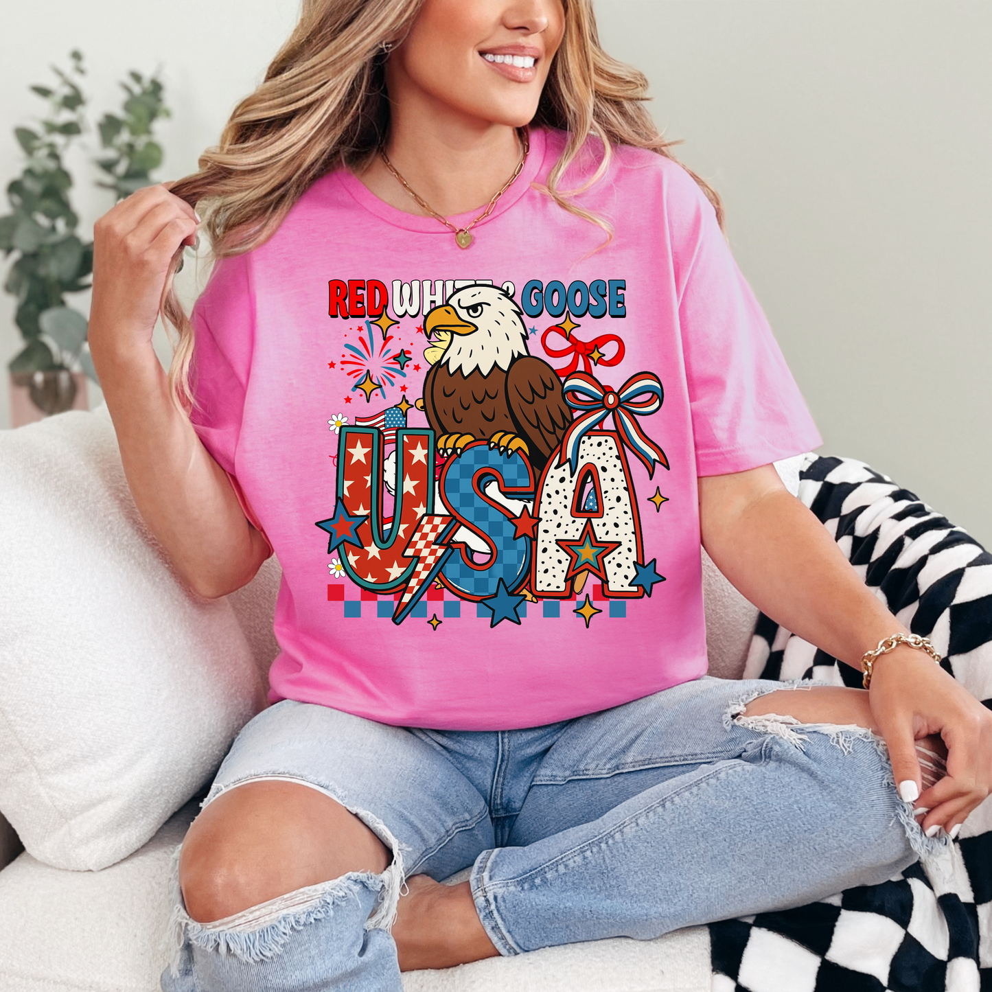 Vintage 4th of July Unisex T-Shirt, Sweatshirt, Hoodie | American Eagle & Bow Graphic Tee | Patriotic USA Apparel