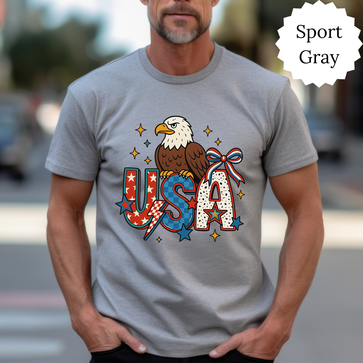 Vintage 4th of July Unisex T-Shirt, Sweatshirt, Hoodie | American Eagle & Bow Graphic Tee | Patriotic USA Apparel