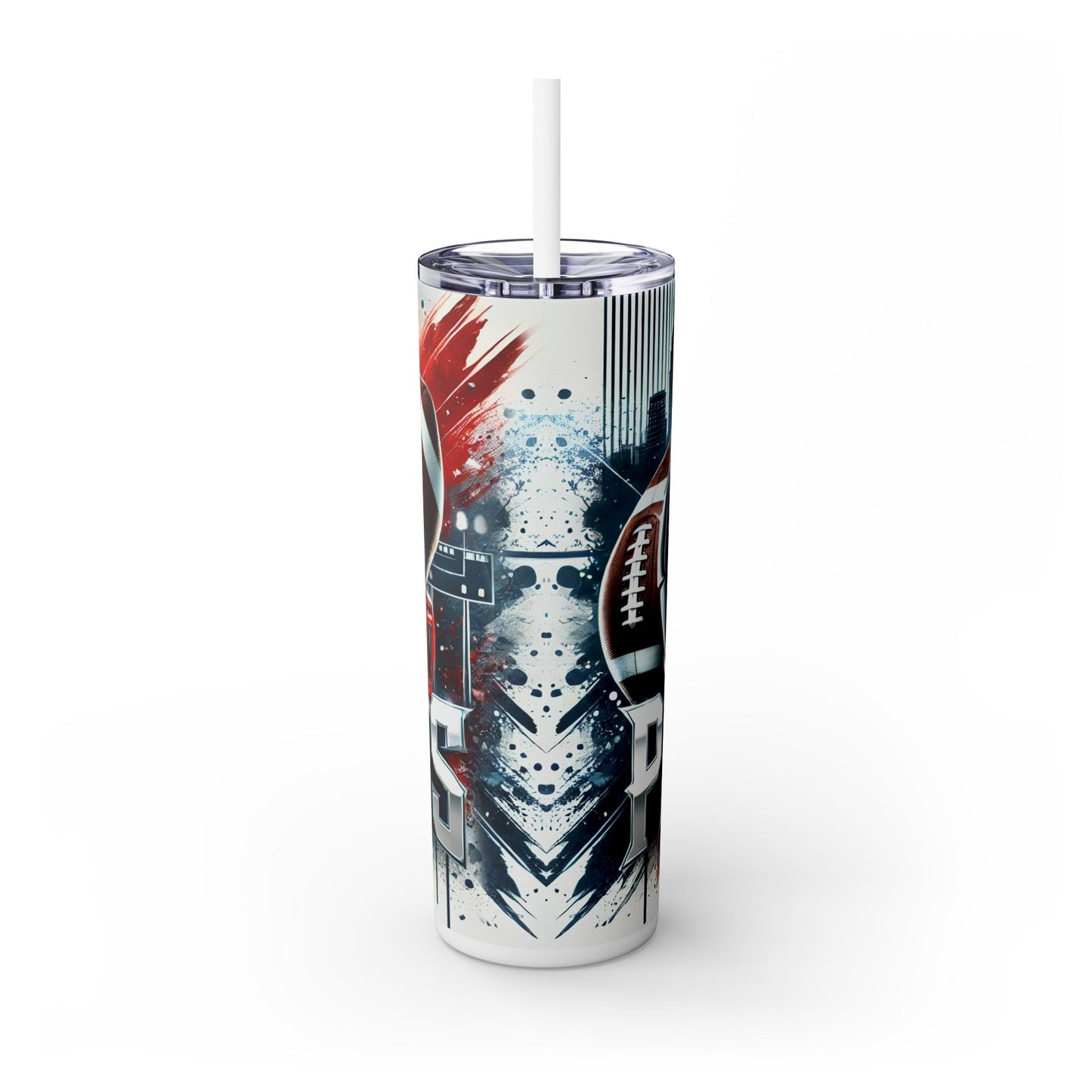 PATRIOT Football Team Designs 20oz Skinny Tumbler, NFL Seamless Design, 20oz Tumbler , Tumbler for PATRIOT fans.