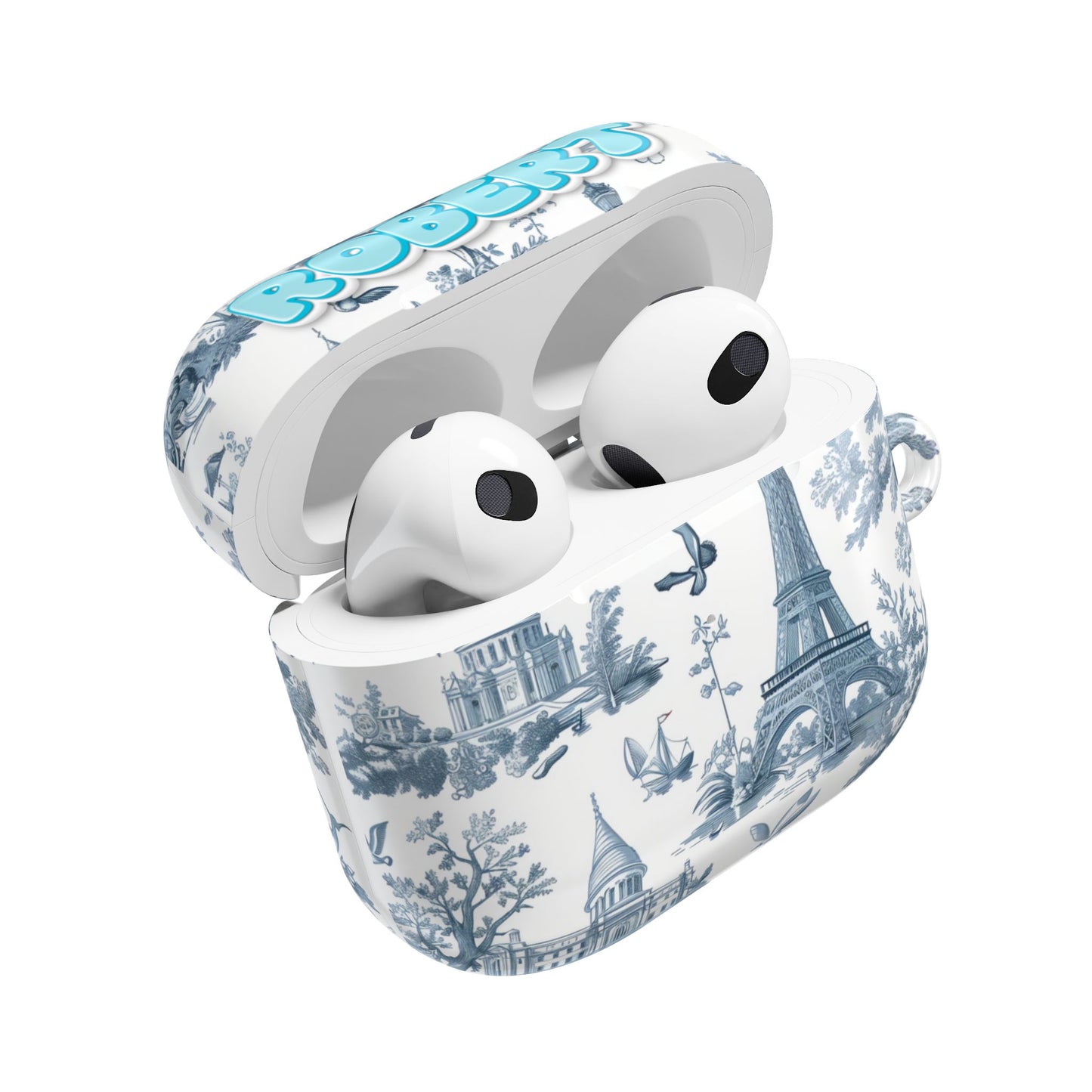 Custom Floral AirPods Case with Name | Personalized AirPods & AirPods Pro Case Gift