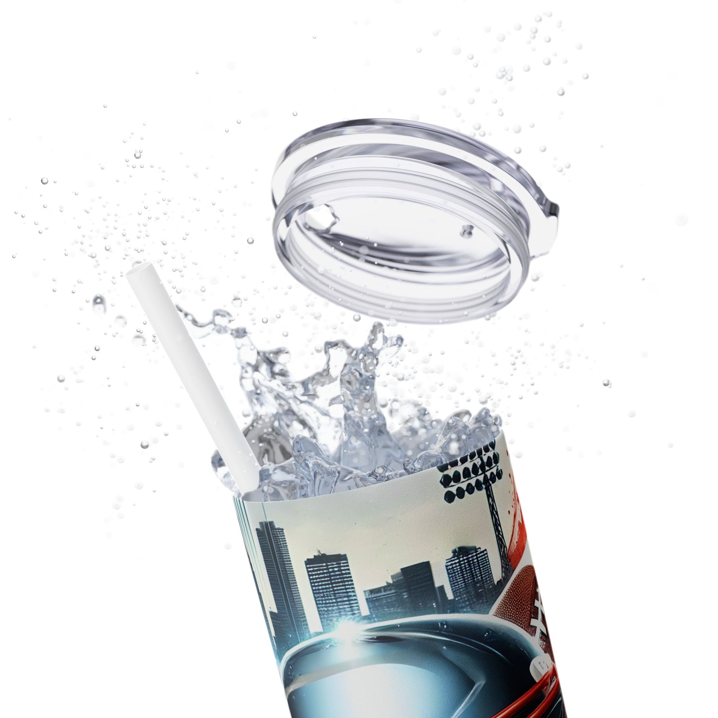 PATRIOT Football Team Designs 20oz Skinny Tumbler, NFL Seamless Design, 20oz Tumbler , Tumbler for PATRIOT fans.