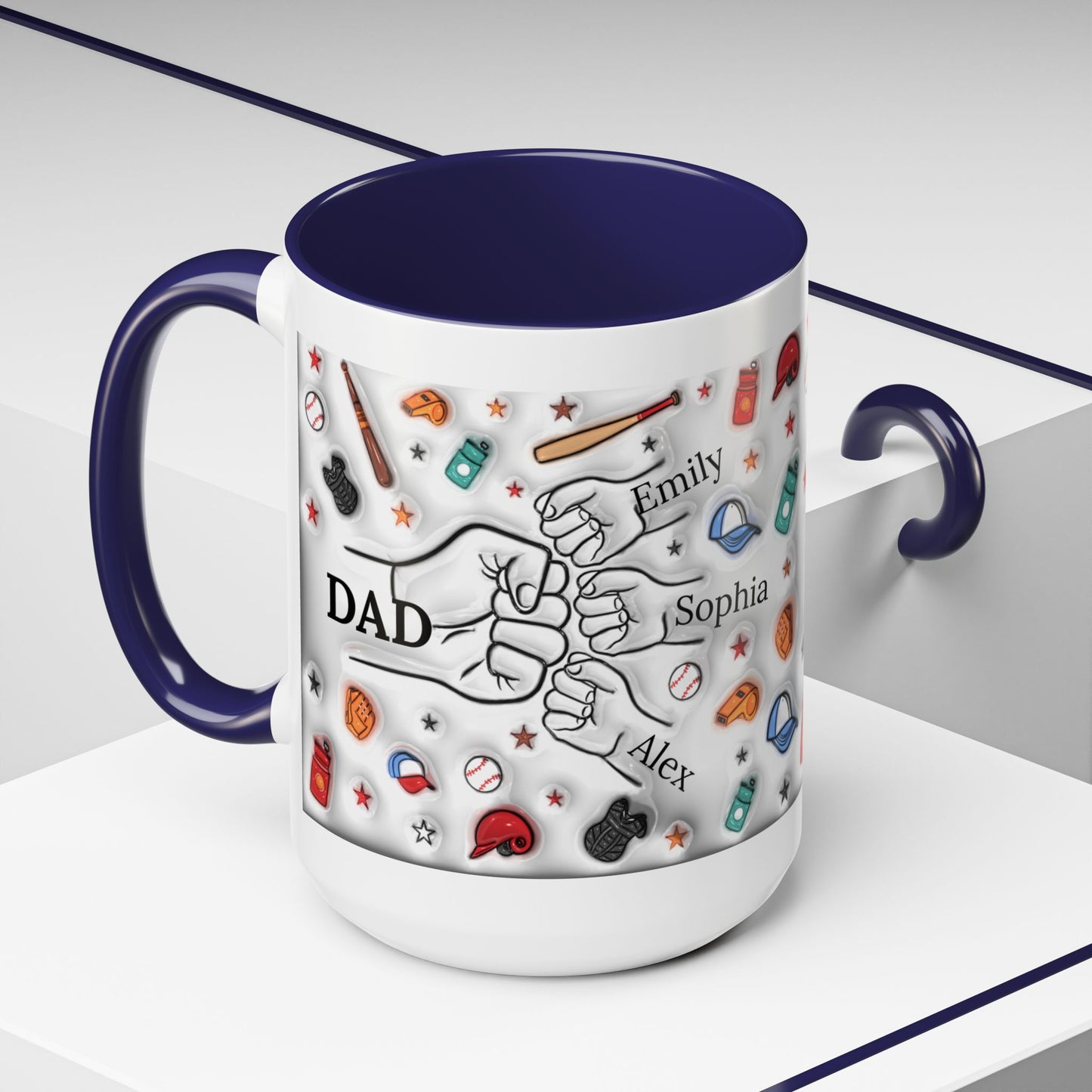 Personalized Mug for DAD | Father's Day Gift | Custom Name Coffee Mug with Kids’ Names | Gift for Dad | Coffee Mug with Kids Name