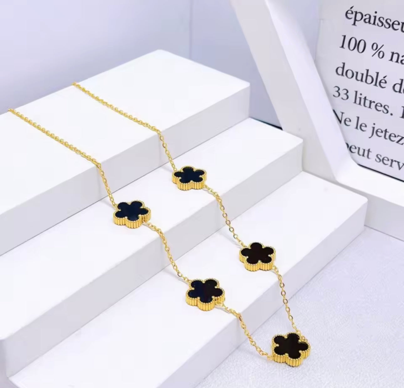 Elegant Floral Jewelry Set – Minimalist Necklace, Bracelet & Earrings | Perfect Gift for Her or Bridesmaids