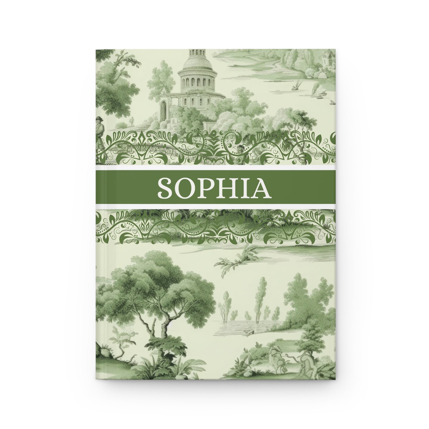 Toile De Jouy Personalized Spiral Notebook | Custom Journal for Women, Kids, Best Friends | Birthday Gifts for Her & Mom