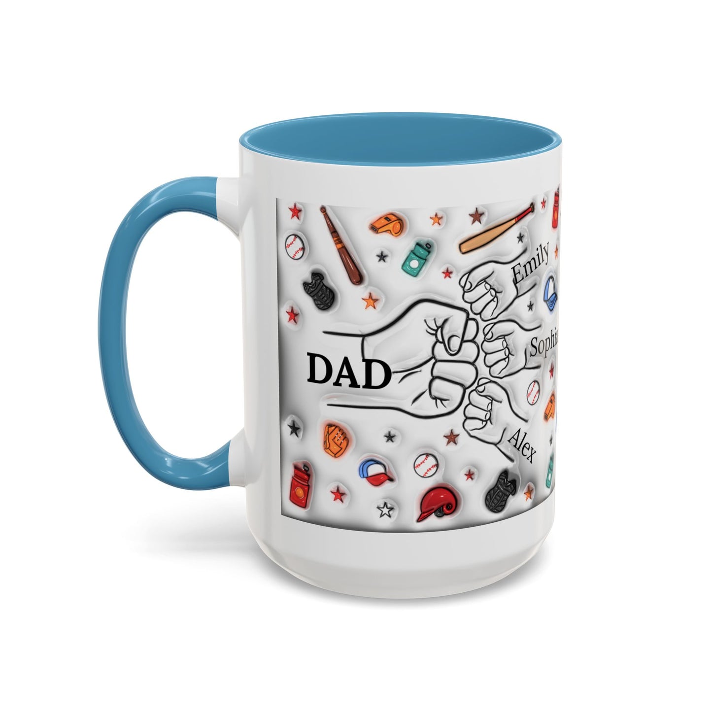 Personalized Mug for DAD | Father's Day Gift | Custom Name Coffee Mug with Kids’ Names | Gift for Dad | Coffee Mug with Kids Name