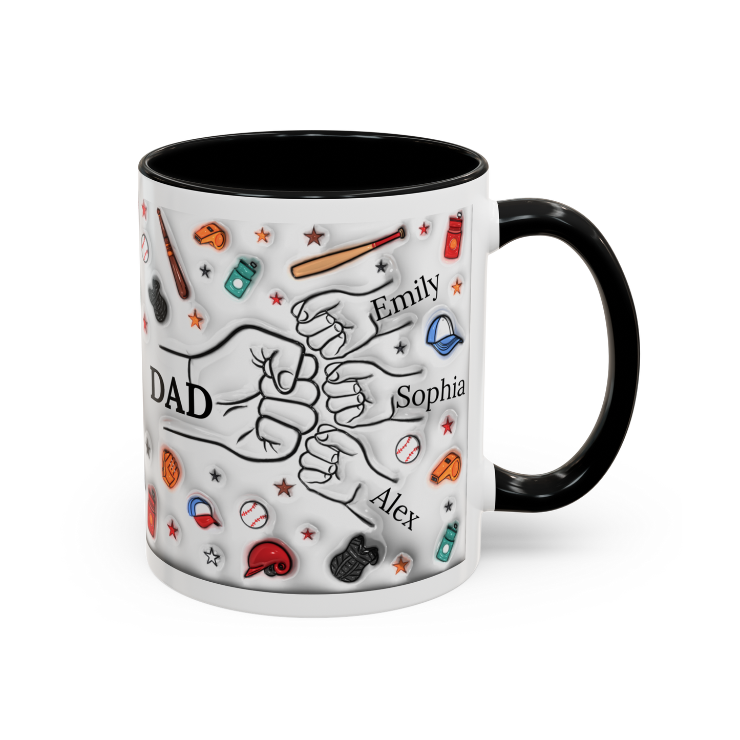 Personalized Mug for DAD | Father's Day Gift | Custom Name Coffee Mug with Kids’ Names | Gift for Dad | Coffee Mug with Kids Name