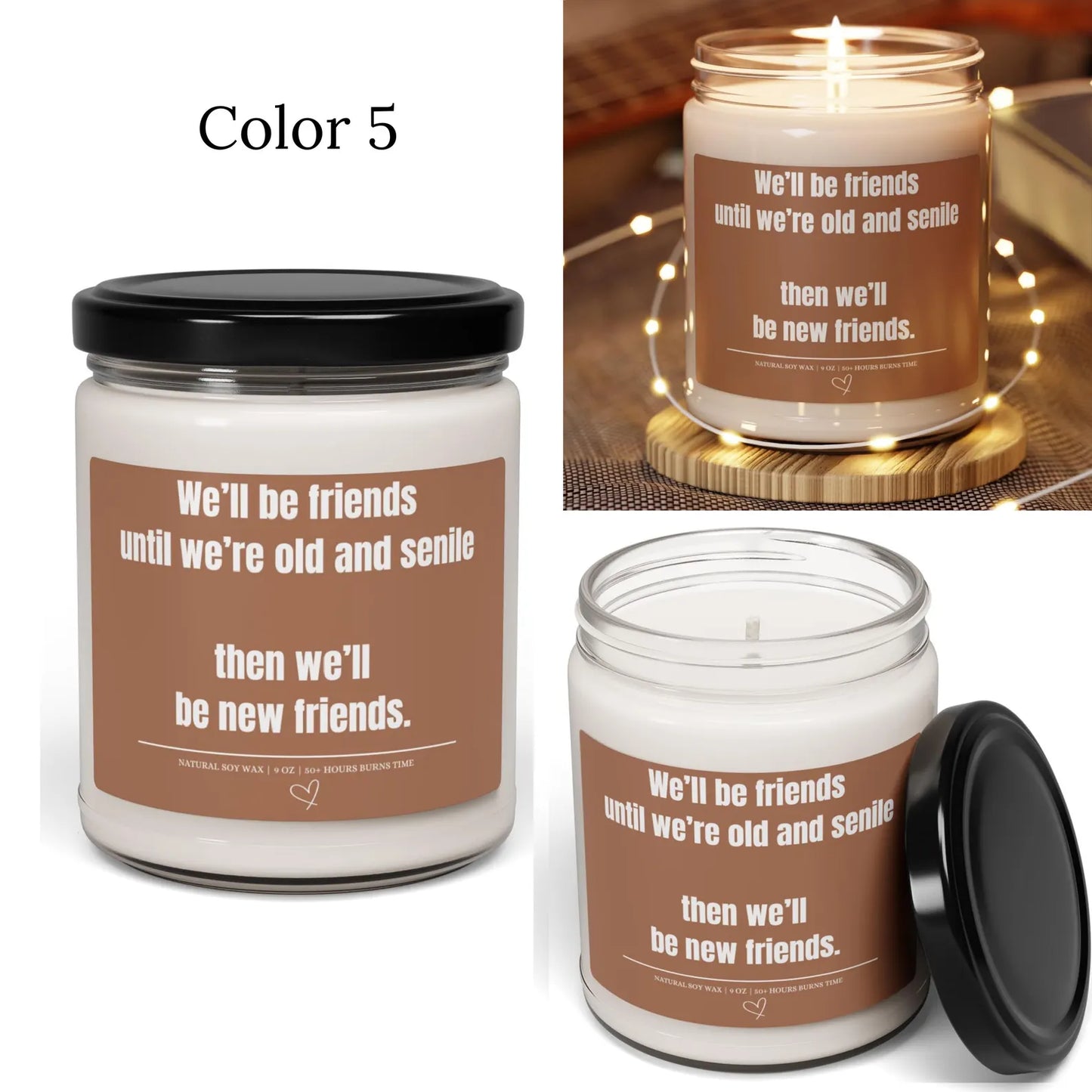 Best Friend Candle Gift for Her, We Will Be Friends Until We’re Old Gift for Best Friend Birthday, Best Friend Gifts, BFF Gift