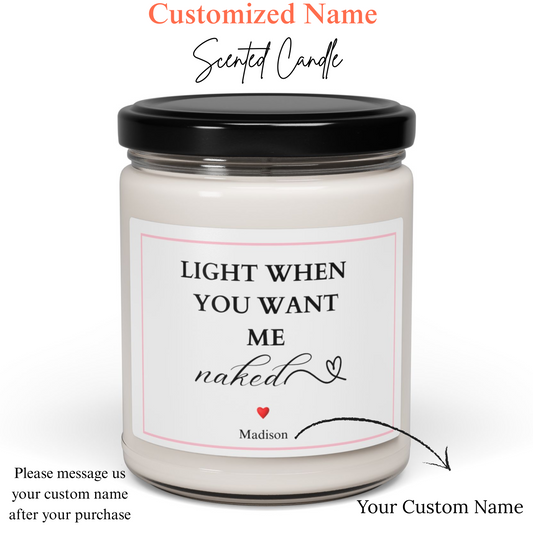 Customized Name Light when you want me naked, Romantic gift for him, boyfriend gifts, Naughty gift for husband, funny gifts for him, Valentines Day