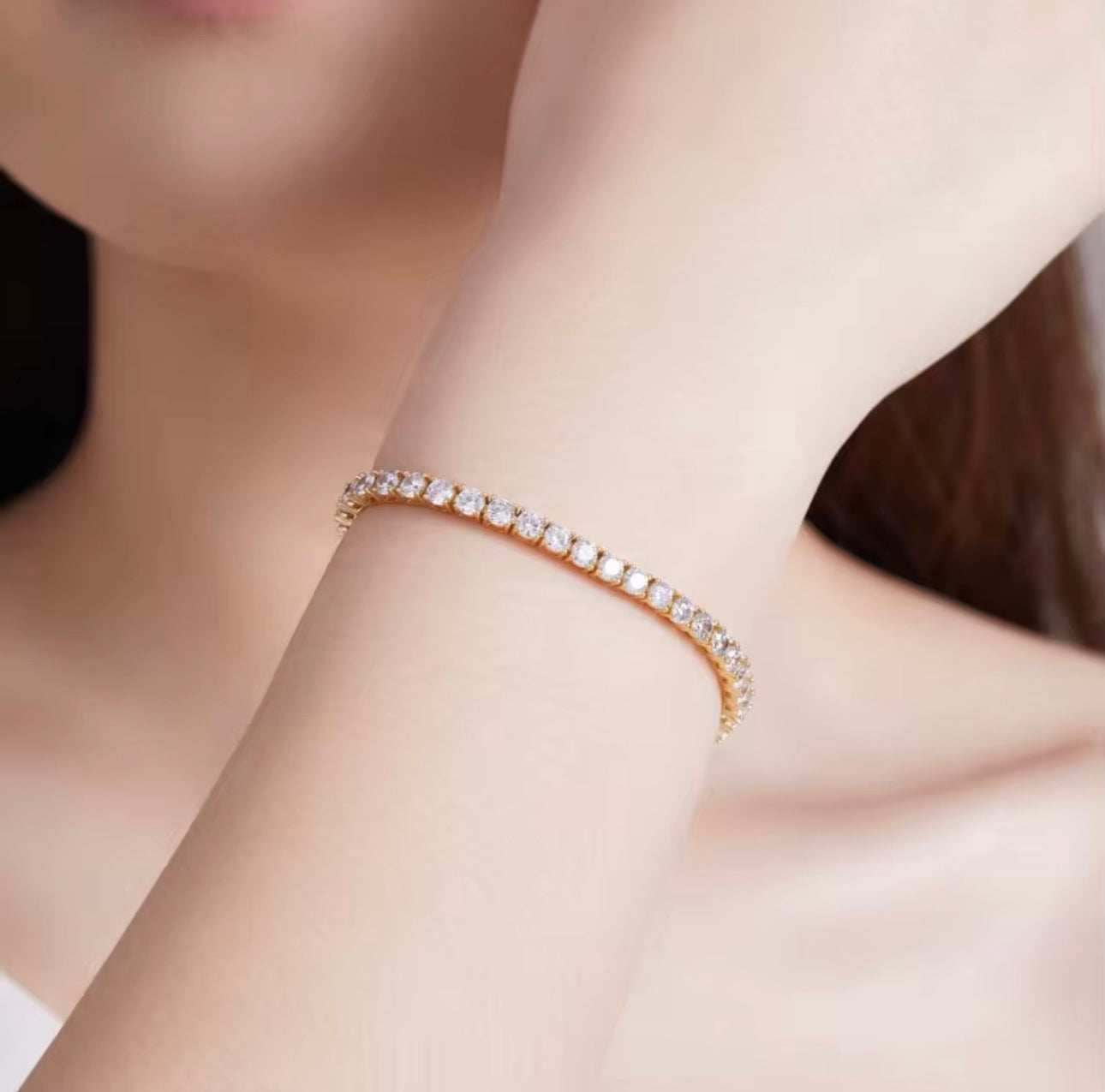 18K Gold Plated Women’s Tennis Bracelet | Gift for Her