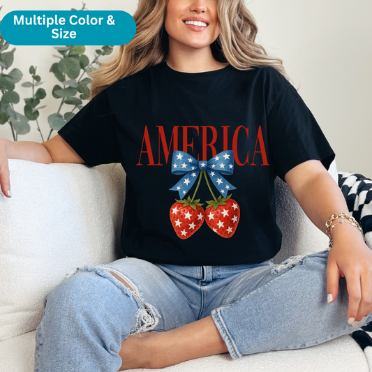 Vintage 4th of July Unisex T-Shirt, Sweatshirt, Hoodie | American Eagle & Bow Graphic Tee | Patriotic USA Apparel (Copy)