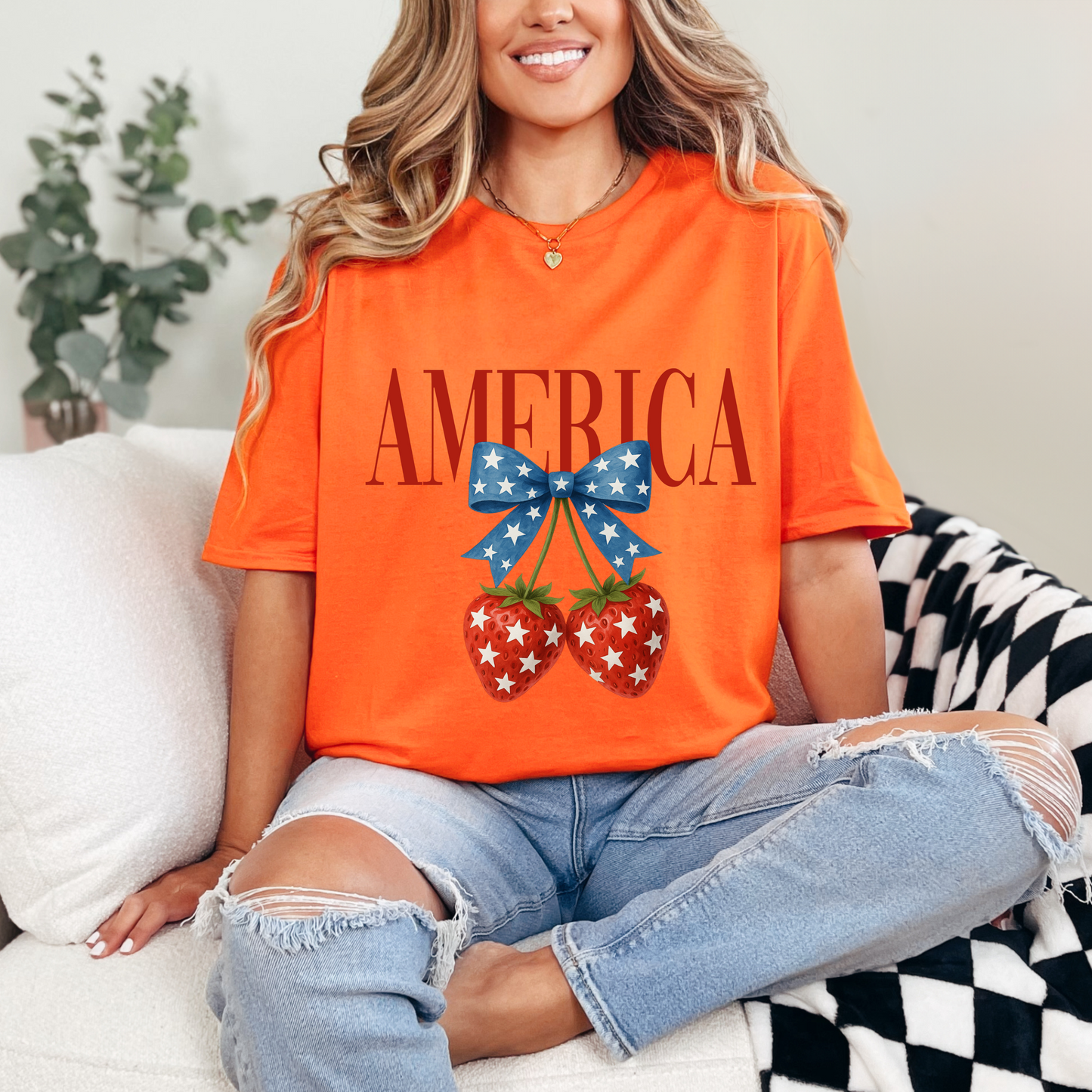 Vintage 4th of July Unisex T-Shirt, Sweatshirt, Hoodie | American Eagle & Bow Graphic Tee | Patriotic USA Apparel (Copy)