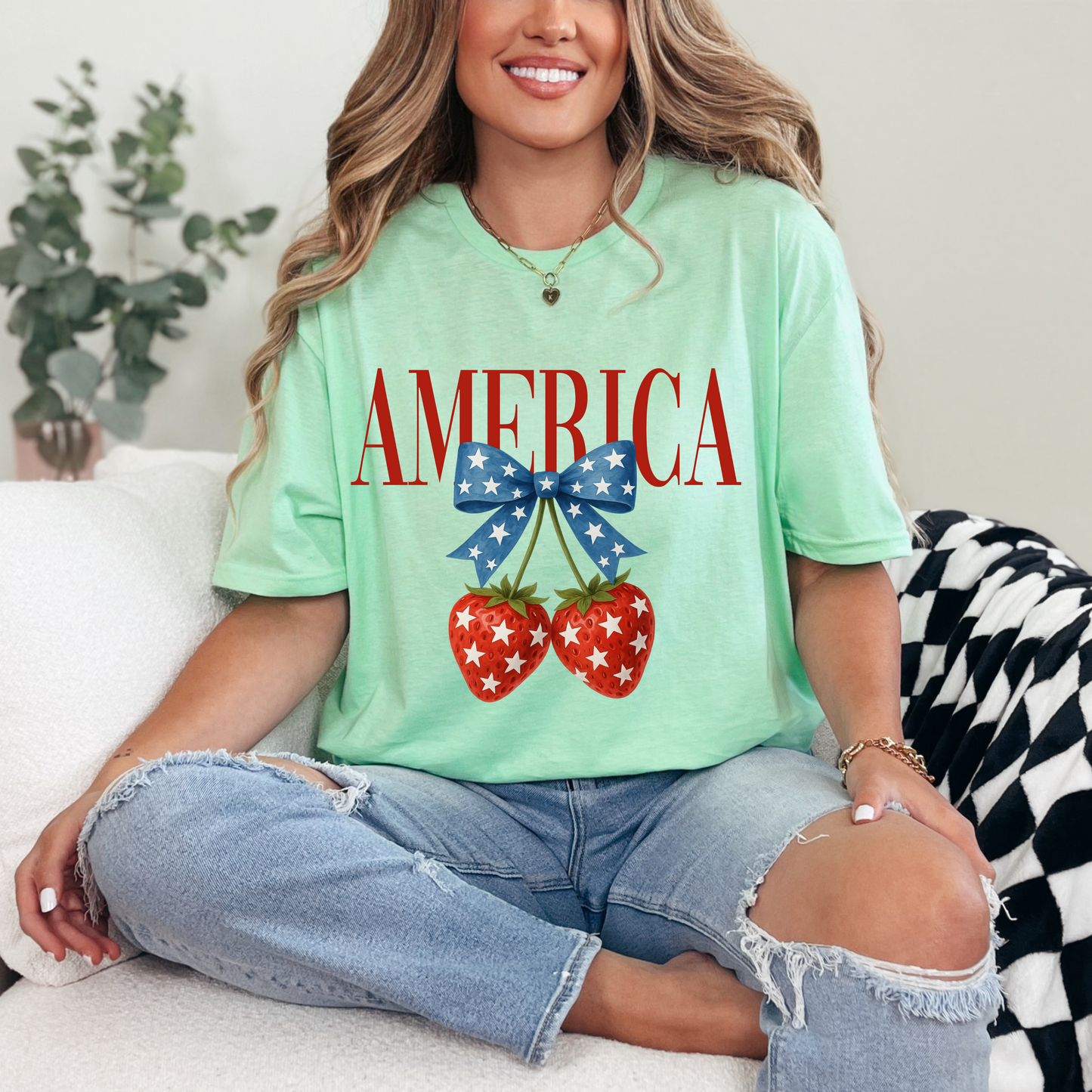 Vintage 4th of July Unisex T-Shirt, Sweatshirt, Hoodie | American Eagle & Bow Graphic Tee | Patriotic USA Apparel (Copy)