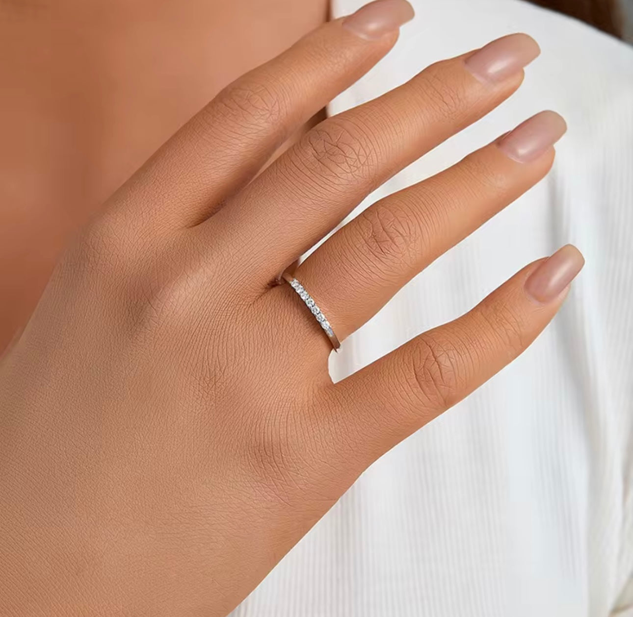 Luxury Moissanite Ring for Women | 925 Sterling Silver | Stunning Sparkle