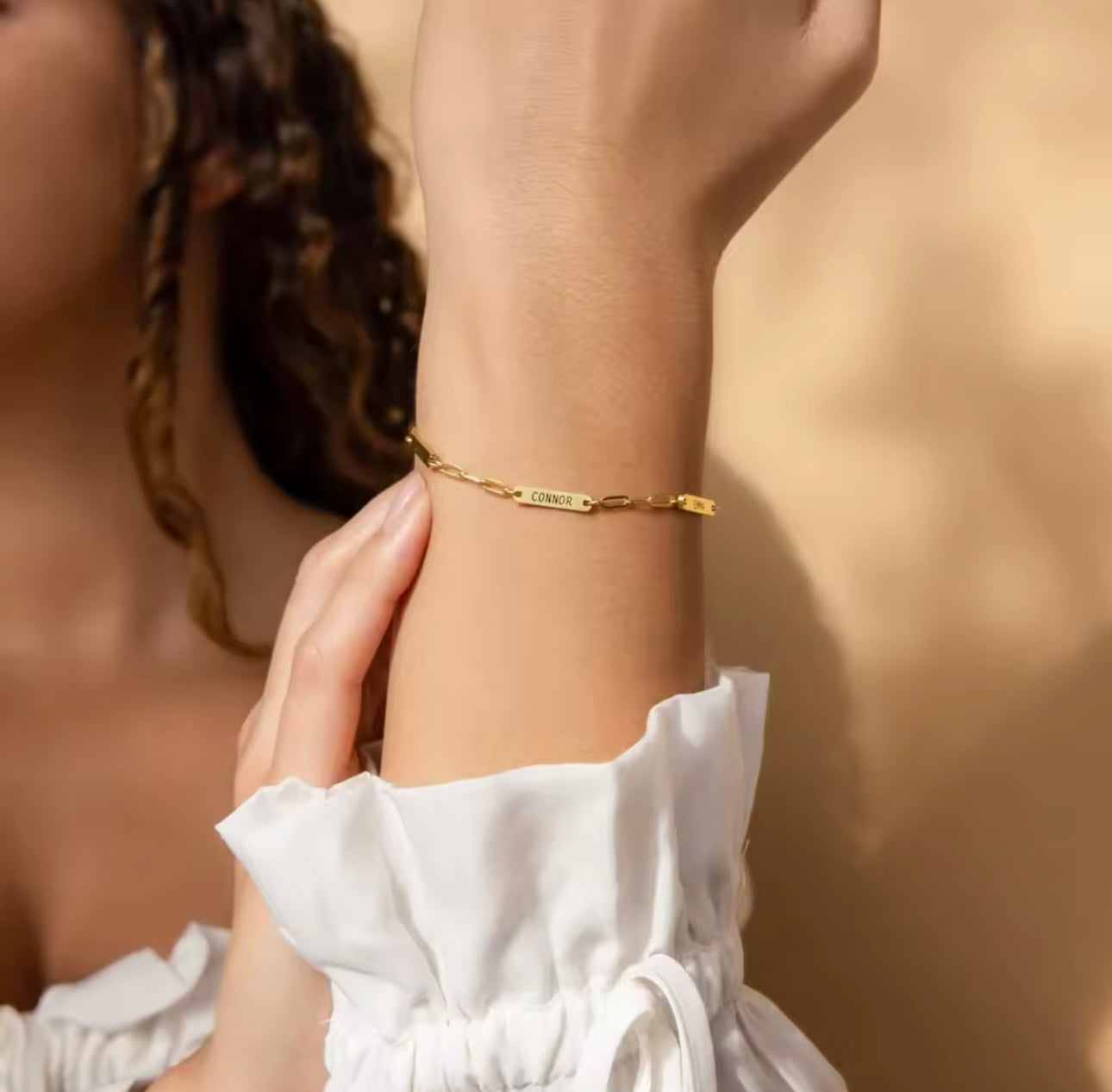 Engraved Custom Name Paperclip Chain Bracelet | Durable Stainless Steel | Personalized Bracelet | Gift for Her | Anniversary Gift