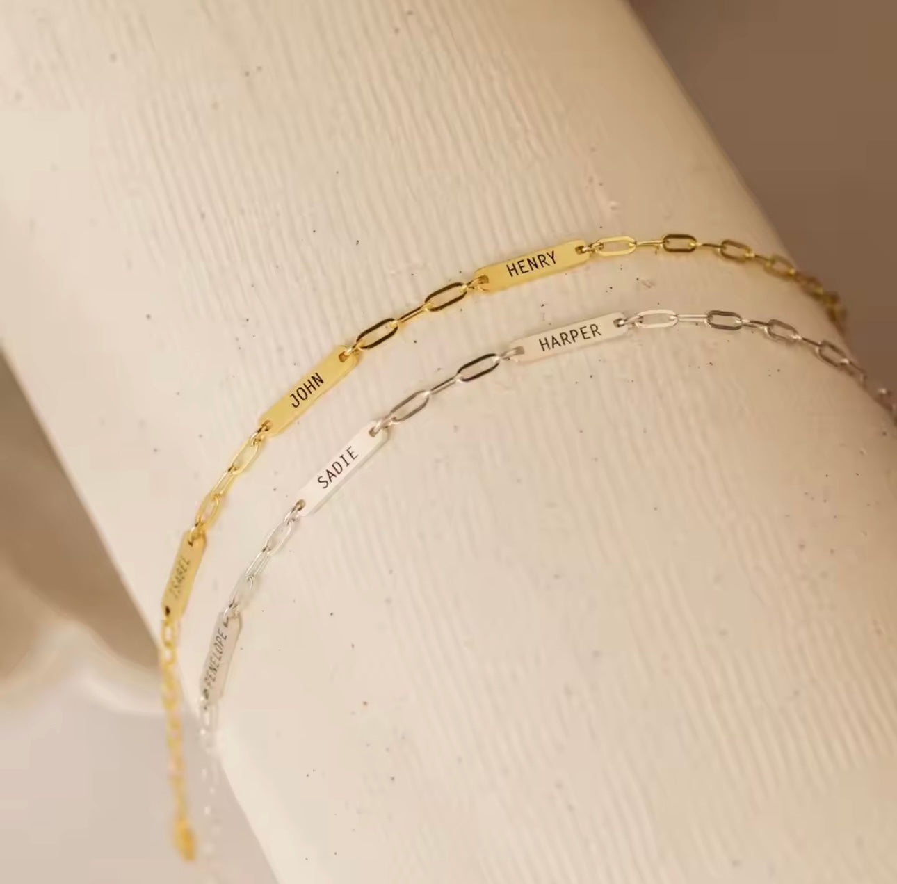 Engraved Custom Name Paperclip Chain Bracelet | Durable Stainless Steel | Personalized Bracelet | Gift for Her | Anniversary Gift