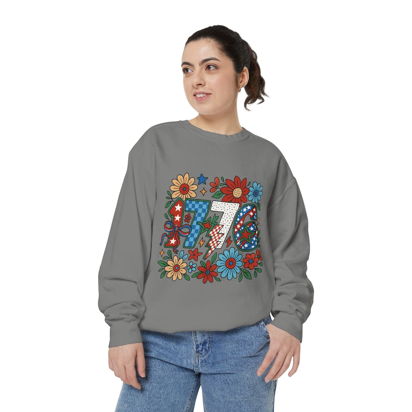 Retro 1776 4th of July T-Shirt | Floral Patriotic Graphic Tee | USA Independence Day Shirt | Unisex Vintage America Shirt